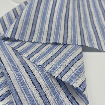 Breathable Linen Viscose Fabric Low Flammability Weight 185gsm 55% Linen 45% Rayon S15-035