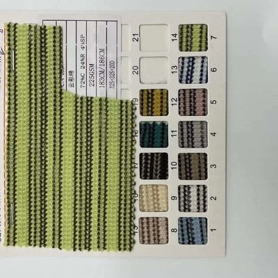 Eco Friendly Wave Jacquard Double Jersey Stretch Fabric Home Textile Cloud 72%C 24%R 4% C14-059